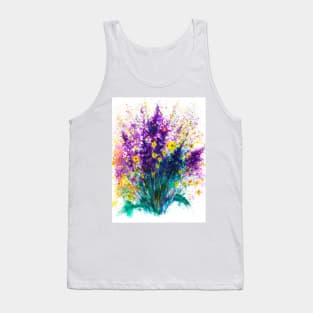 Purple flowers Tank Top